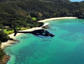 Helicopter flight seeing in the bay Of Islands